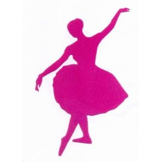 Velour-Motiv - Ballerina magenta - lieferbar