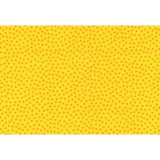 Westfalenstoffe - Junge Linie - gelbgrundig mit kleinen unregelmigen Punkten