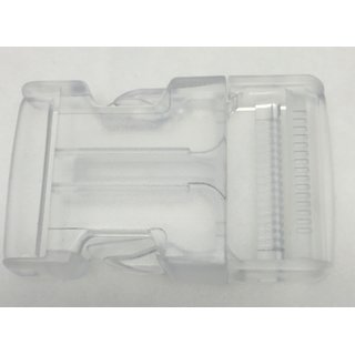 Steckschliee Rucksackschliee fr 40 mm Gurtband transparent klar