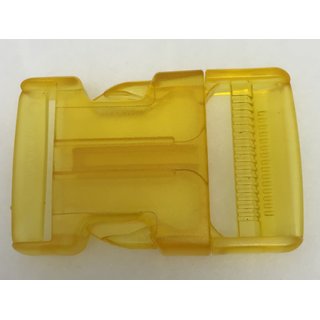 Steckschliee Rucksackschliee fr 40 mm Gurtband transparent gelb