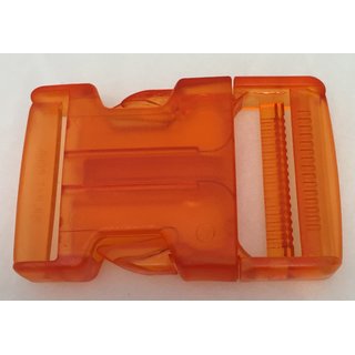 Steckschliee Rucksackschliee fr 40 mm Gurtband transparent orange