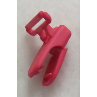 Schnullerketten Clip Kunststoff pink
