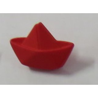 Knopf mit se Papierschiffchen rot