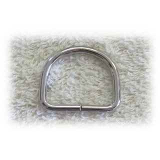 D Ringe - verschiedene Gren 25 mm - Farbe silber