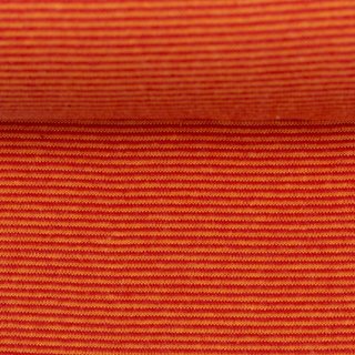 Bndchenware mit feinen Streifen orange/rot