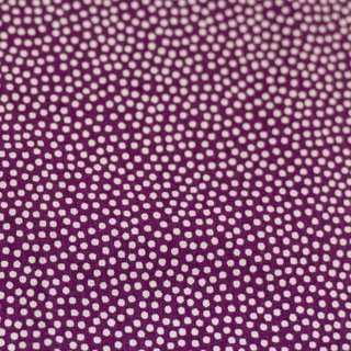 Baumwollstoff Dotty violett/wei