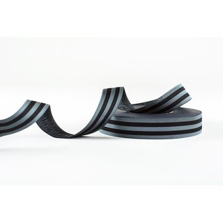 Farbenmix Webband stripes black - 2 Meter Stck