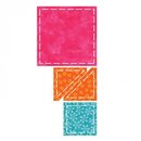 Accu Quilt Stoffstanz-Schablone 2 Quadrate (klein und...
