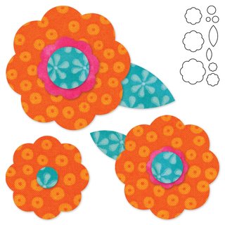 Accu Quilt Stoffstanz-Schablone Rose of Sharon