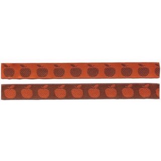 SeruKid - Webband Apfel - braun orange - 2 Meter Stück