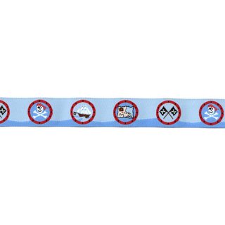 SeruKid - Webband Pirat mit Bullaugen - 2 Meter Stück