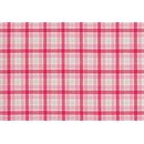 Westfalenstoffe durchgewebt - Sylt - groes Karo pink