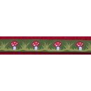 SeruKid - Webband Fliegenpilz grngrundig - 2 Meter Stck