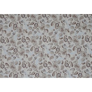 Feincord Hibernal - cremegrundig mit beigefarbenen Paisley