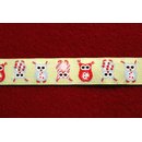 SeruKid - Webband Eule gelbgrundig - 2 Meter Stck