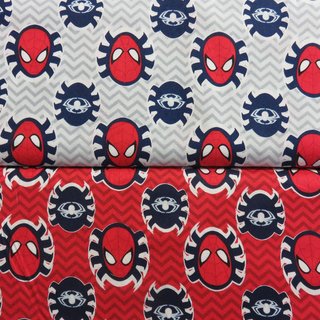 Baumwollstoff Ultimate Spiderman, Untergrund Chevron,...