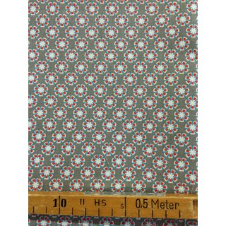 Baumwollstoff kleine Retro Blumen