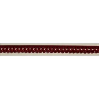 Wschegummi Ziergummi Rschengummi 15 mm breit - dunkelrot