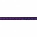 Elastisches Einfassband mit Bogenkante lila