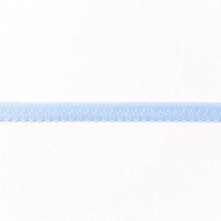 Elastisches Einfassband mit Bogenkante hellblau