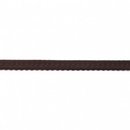 Elastisches Einfassband mit Bogenkante choco braun