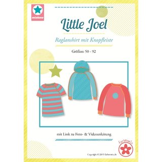 Farbenmix Schnittmuster little Joel Raglanshirt mit Knopfleiste