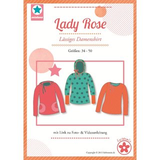 Farbenmix Schnittmuster Lady ROSE lässiges Shirt Frauen