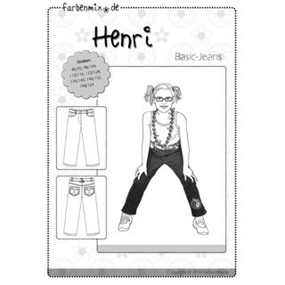 Farbenmix Schnittmuster Henri Basic Jeans