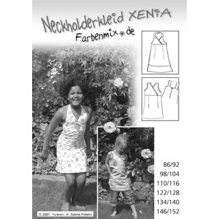 Farbenmix Schnittmuster Xenia Neckholderkleid