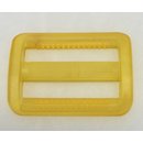 Gurtband Regulierer  40 mm breit transparent gelb