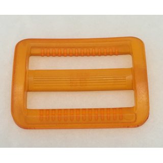 Gurtband Regulierer  40 mm breit transparent orange