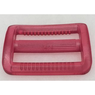 Gurtband Regulierer  40 mm breit transparent pink