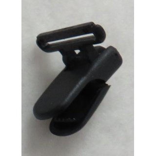 Schnullerketten Clip Kunststoff schwarz