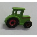 Knopf mit Öse grüner Traktor