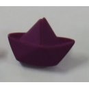Knopf mit Öse Papierschiffchen lila