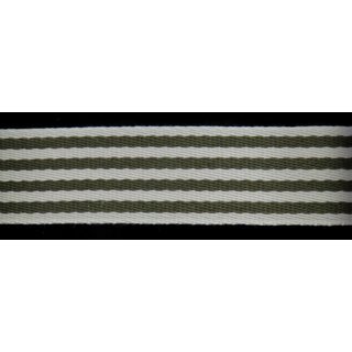 Baumwoll Gurtband 4 cm breit gestreift creme khaki