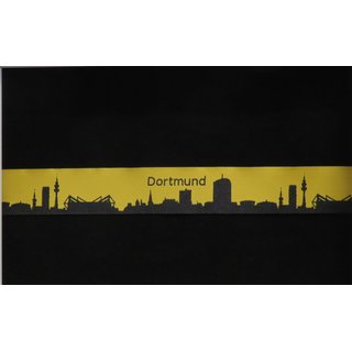 SeruKid - Webband Städteband Dortmund schwarz gelb - 2 Meter Stück