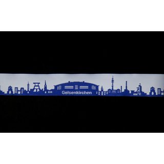 SeruKid - Webband Städteband Gelsenkirchen blau weiß - 2 Meter Stück