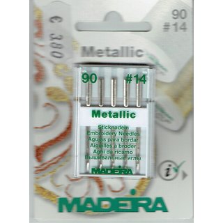 Sticknadeln für die Stickmaschine - Flachkolben - Metallic