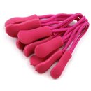 10 Zipper mit Schlaufe pink
