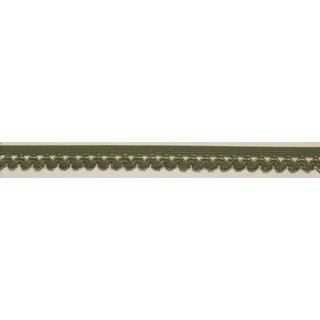 Wäschegummi Ziergummi Rüschengummi 15 mm breit - khaki