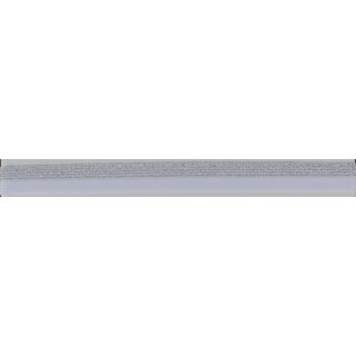 Elastisches Einfassband Falzgummi mit silber Glitzer weiß