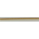 Elastisches Einfassband Falzgummi mit gold Glitzer creme