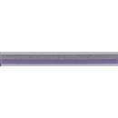 Elastisches Einfassband Falzgummi mit silber Glitzer flieder