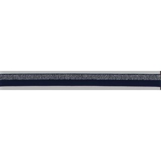 Elastisches Einfassband Falzgummi mit silber Glitzer...