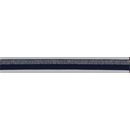 Elastisches Einfassband Falzgummi mit silber Glitzer...