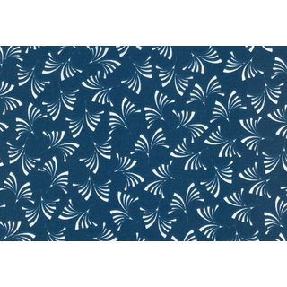 Westfalenstoffe Baumwolle Bangkok - jeansblau Fächer
