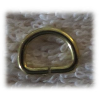 D Ringe - verschiedene Größen 10 mm - Farbe gold