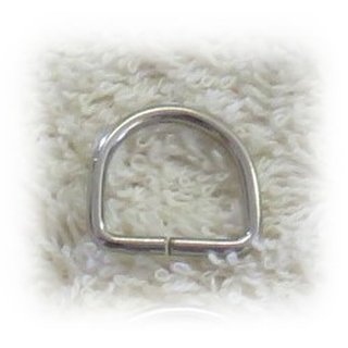 D Ringe - verschiedene Gren 15 mm - Farbe silber