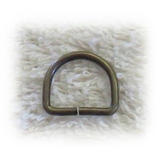 D Ringe - verschiedene Gren 15 mm - Farbe altmessing